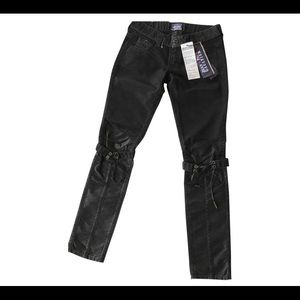 Jean Paul Gaultier jeans with tie around the knees